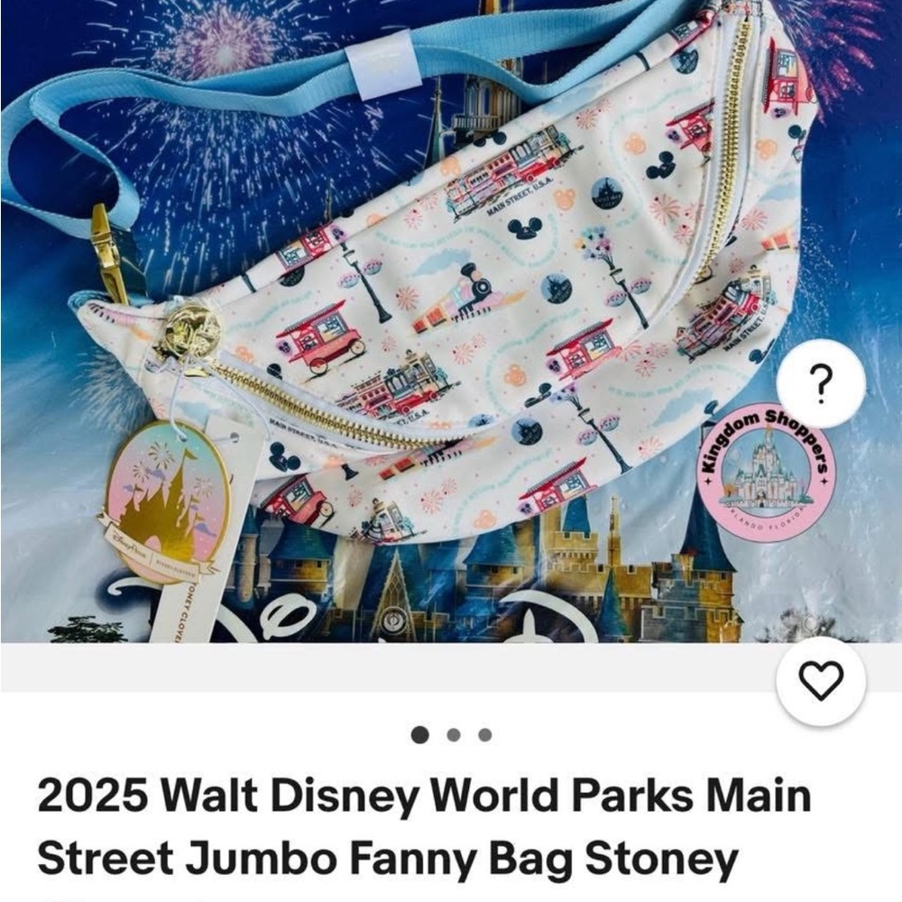 Stoney Clover Lane Disney Fanny Pack - Cream and Multicolor